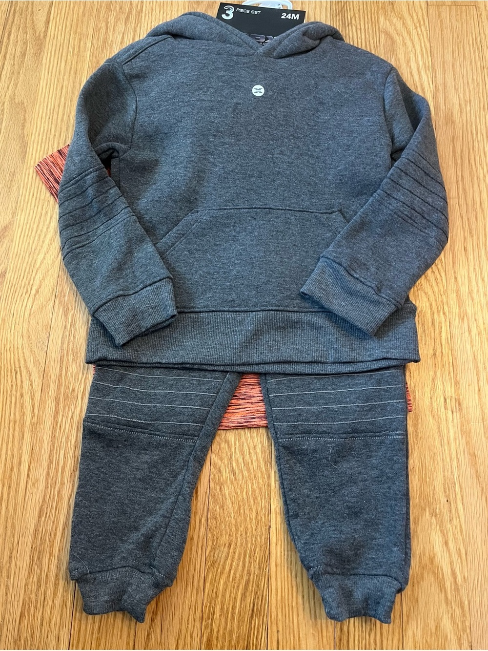 NWT Baby Boys RBX Active 3-Piece Hoodie Jogger Set  24 Months